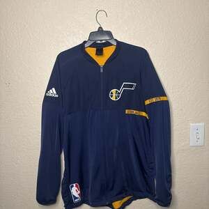 Adidas NBA Utah Jazz Full Zip Track Jacket Men's L Navy Yellow. Size XL